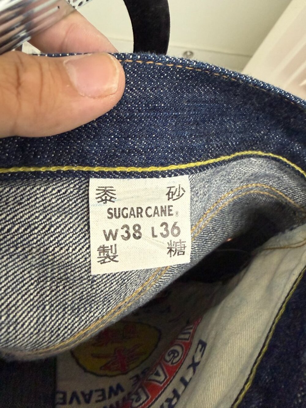 Sugar Cane Extra Heavy Coarse Weave Selvedge Denim Jeans W38 L36 - Picture 10 of 11